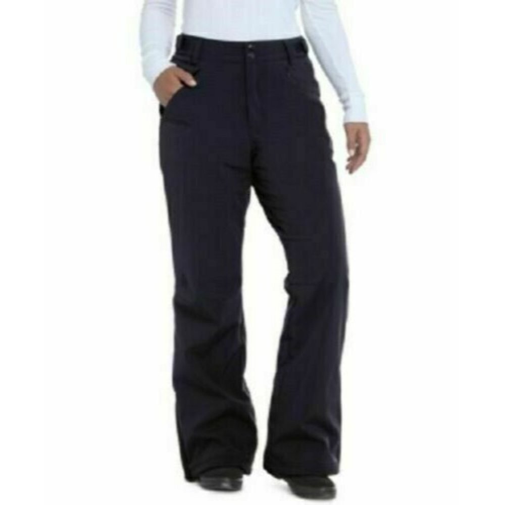 Gerry Womens XS Black Snow Ski Tech Fleece‎ Lined Pockets Stretch Winter Pants